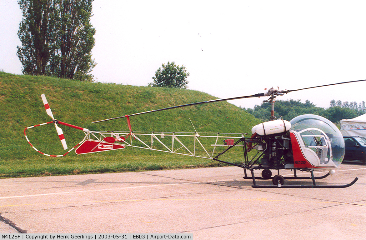 N412SF, 1948 Bell 47G C/N 23, Heli Meet at Bierset AFB