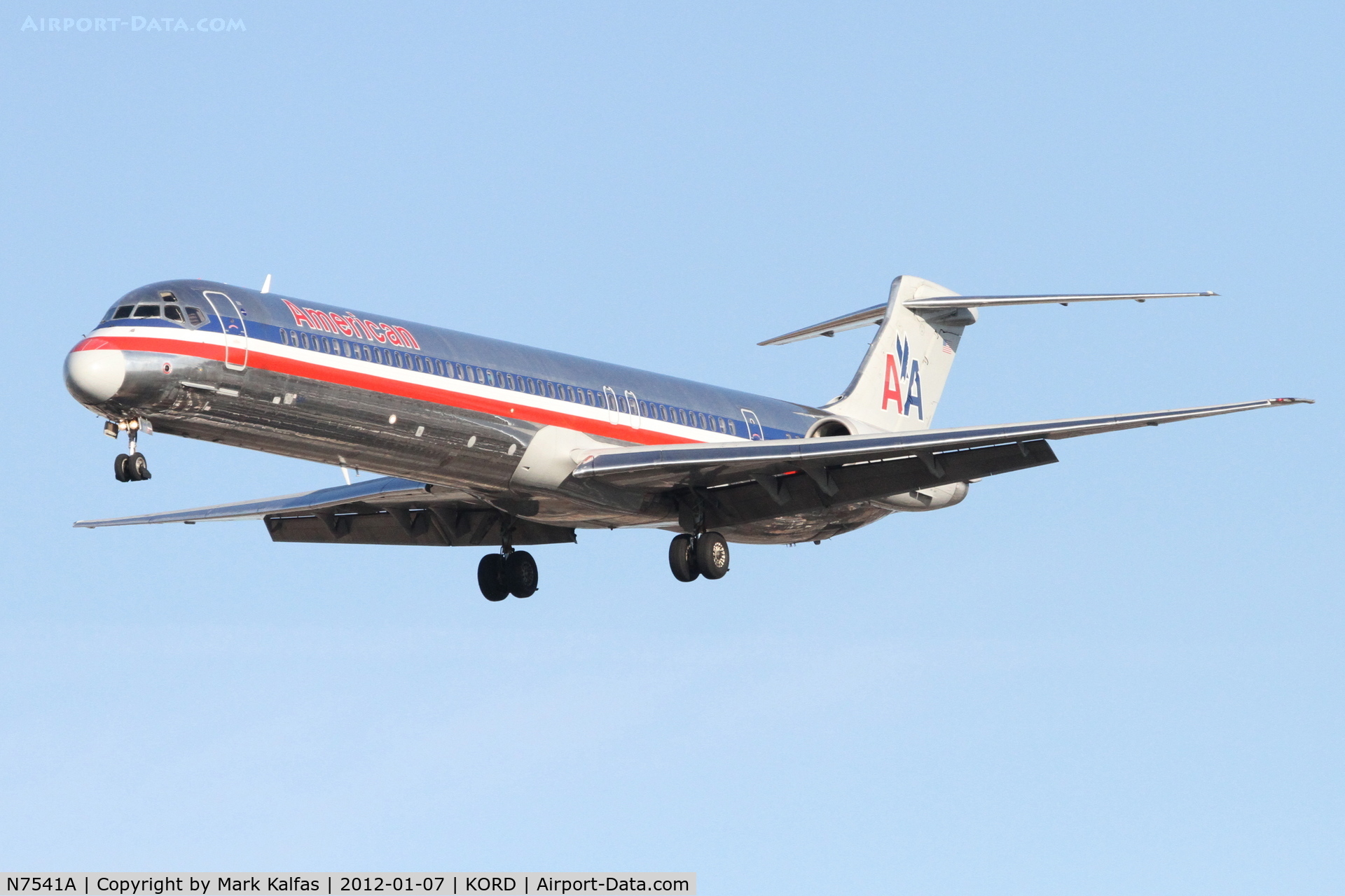 N7541A, 1990 McDonnell Douglas MD-82 (DC-9-82) C/N 49995, American Airlines Mcdonnell Douglas DC-9-82(MD-82),
AAL9234 arriving from KLGA RWY 28 KORD.