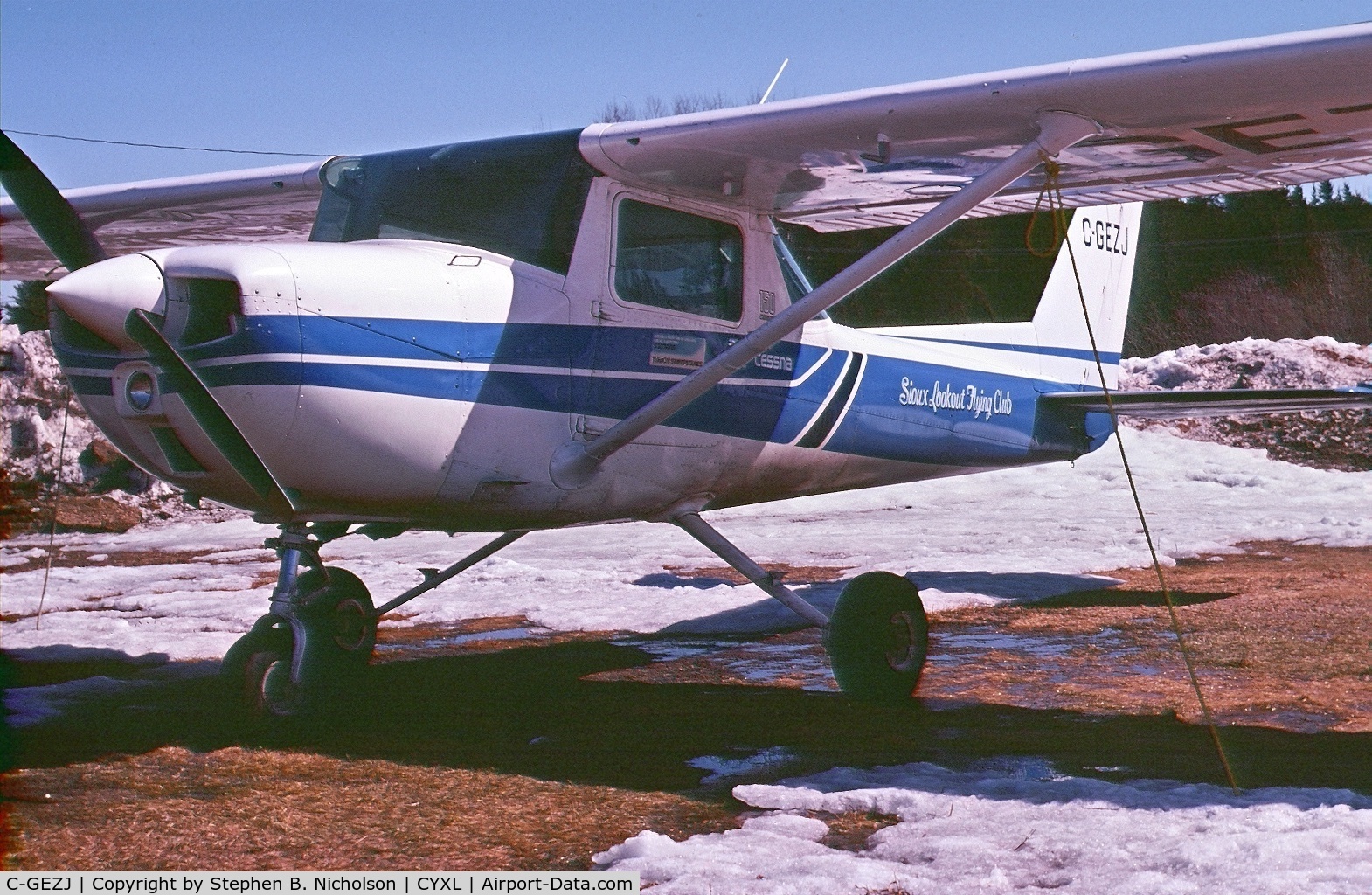C-GEZJ, Cessna 150L C/N 15075708, Photo circa 1978 while operated by Sioux Lookout Flying Club