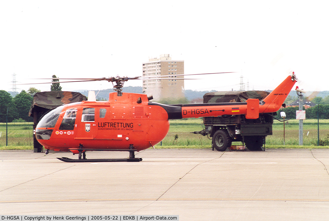 D-HGSA, MBB Bo-105CBS-5 C/N S-12, SAR Heli