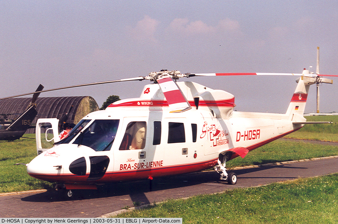 D-HOSA, 1993 Sikorsky S-76A+ C/N 760093, Bierset Heli Meet 2003.

Wiking Helicopter Service