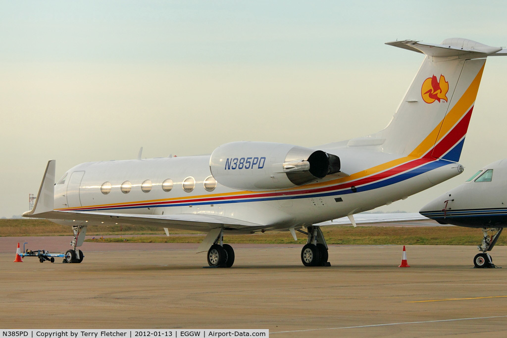 N385PD, 1989 Gulfstream Aerospace G-IV C/N 1088, 1989 Gulfstream Aerospace G-IV, c/n: 1088 at Luton