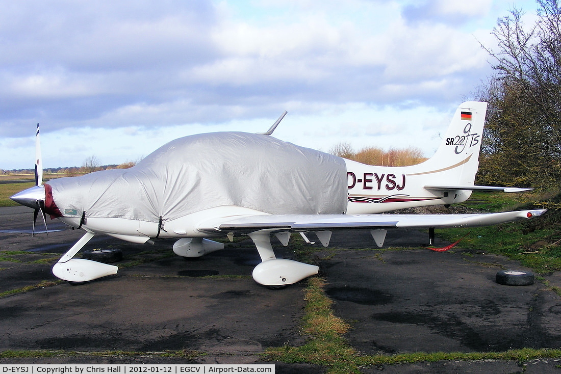 D-EYSJ, 2004 Cirrus SR22 GTS C/N 1057, parked at Sleap