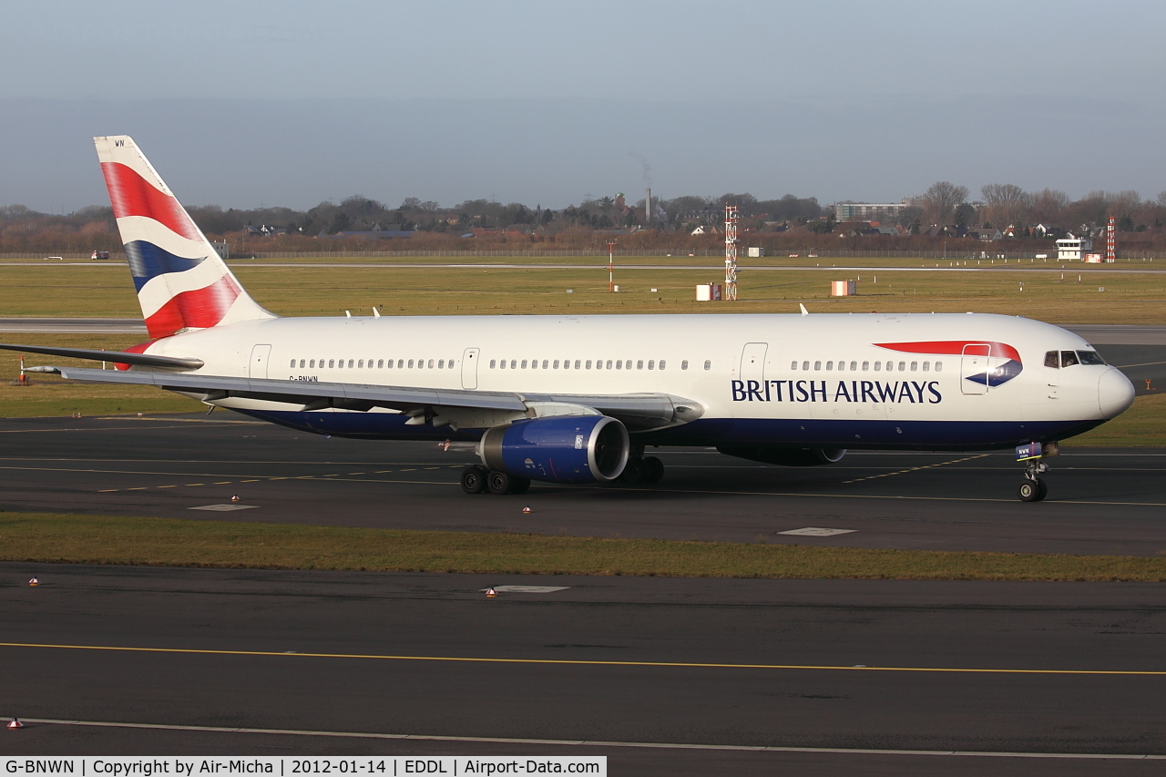 G-BNWN, 1991 Boeing 767-336 C/N 25444, British Airways, Boeing 767-336ER, CN: 25444/0398