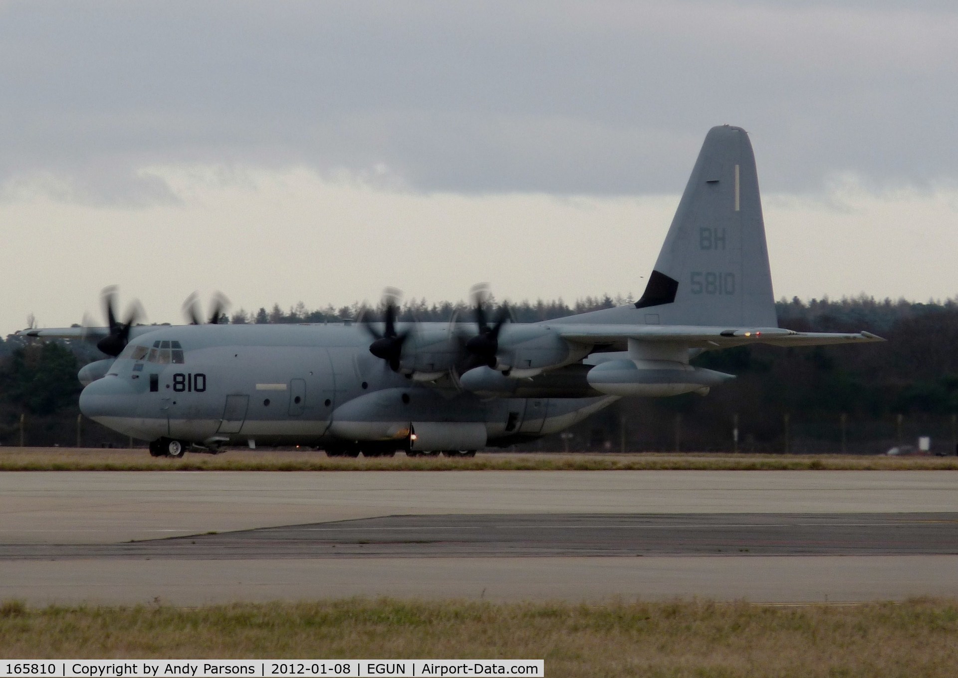 165810, Lockheed Martin KC-130J Hercules C/N 382-5509, Departing Mildenhall