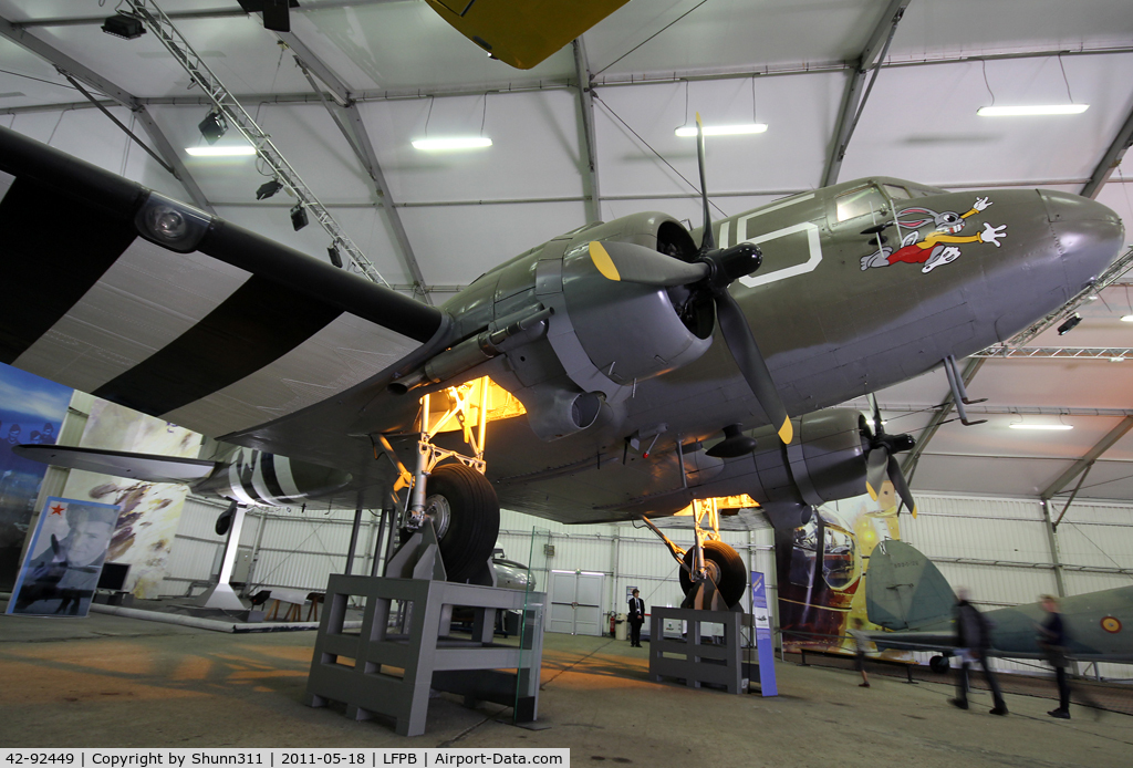 42-92449, 1944 Douglas C-47A-10-DK skytrain C/N 12251, Preserved @ Le Bouget Museum... Right side...