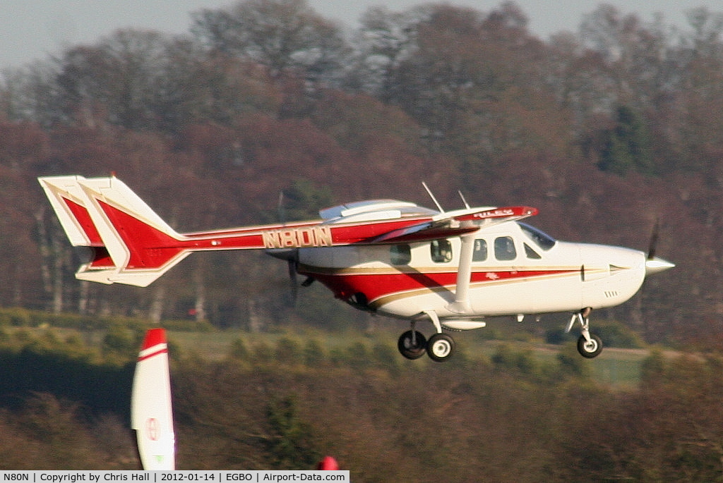 N80N, 1974 Cessna T337G Turbo Super Skymaster C/N P3370197, nice to see a C337 in the air, they are becoming rare in the UK