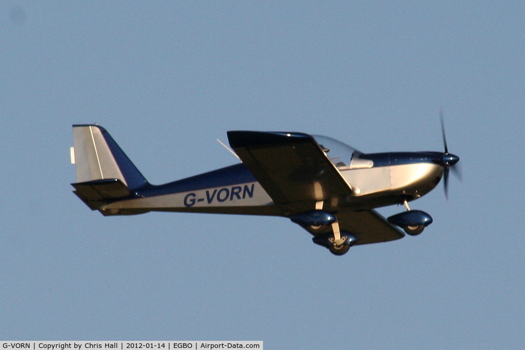 G-VORN, 2004 Aerotechnik EV-97 Eurostar C/N PFA 315-14299, at the Icicle 2012 fly in