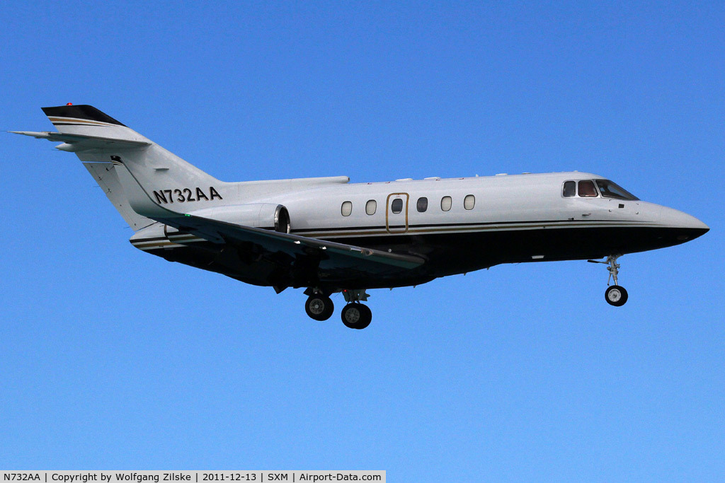 N732AA, British Aerospace BAe.125-800A C/N 258243, visitor