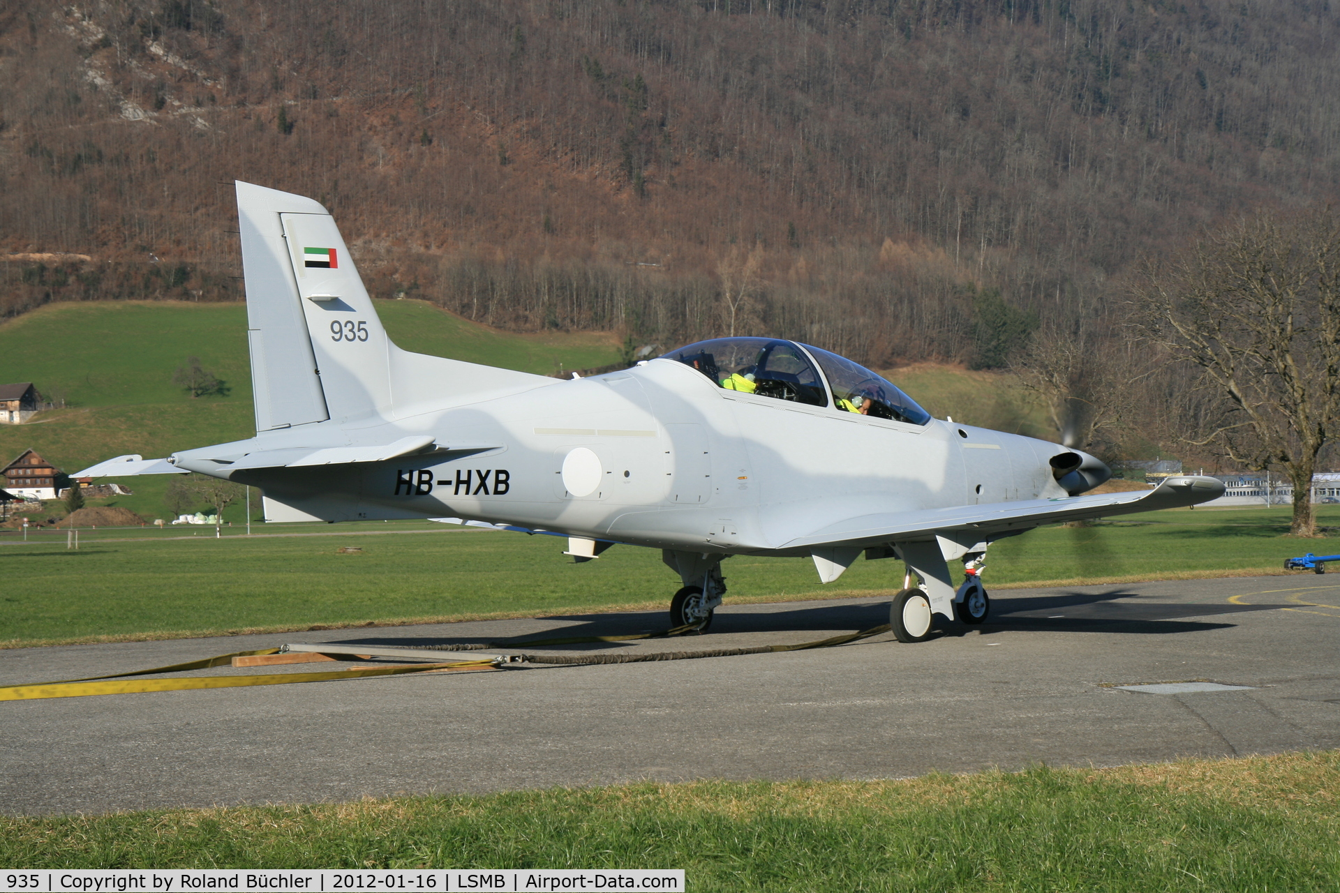 935, 2011 Pilatus PC-21 C/N 129, Pilatus PC-21, HB-HXB, prior delivery to the UAE Air Force with its codenumber 935