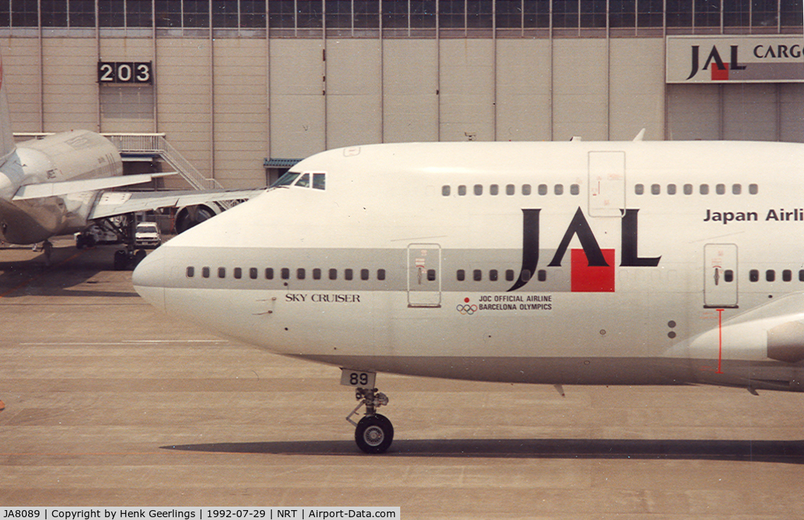 JA8089, 1992 Boeing 747-446 C/N 26342, Japan Airlines - JAL

Special Logo Olympic Games Barcelona 1992