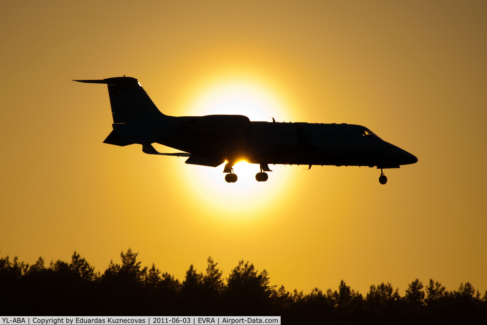 YL-ABA, 2005 Learjet 60 C/N 60-300, Beatiful dusk