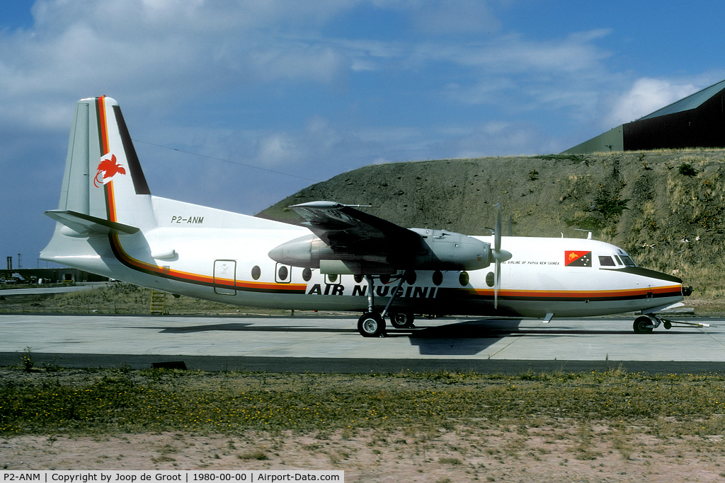 P2-ANM, 1966 Fokker F-27-200 Friendship C/N 10297, from the G.Bouma collection. Any help finding the date and location where the picture was taken is appreciated.