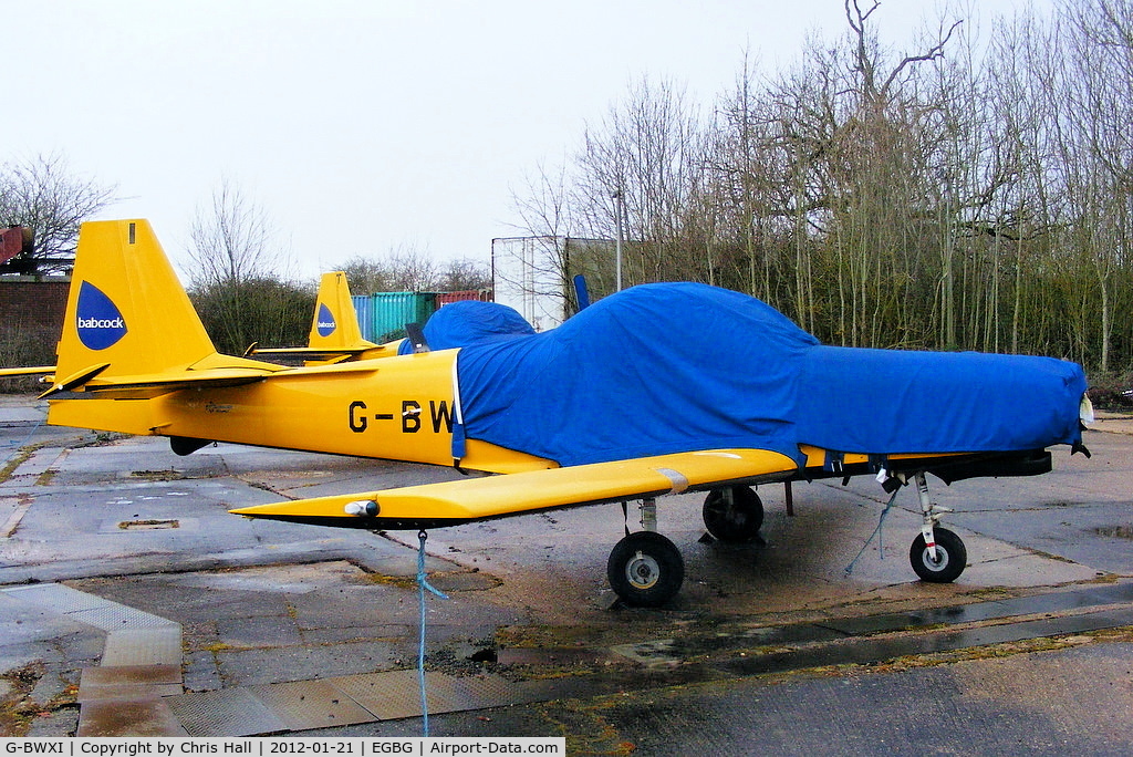 G-BWXI, 1996 Slingsby T-67M-260 Firefly C/N 2244, ex Babcock Defence Services T-67 in storage at Leicester