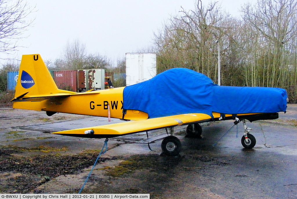 G-BWXU, 1997 Slingsby T-67M-260 Firefly C/N 2255, ex Babcock Defence Services T-67 in storage at Leicester