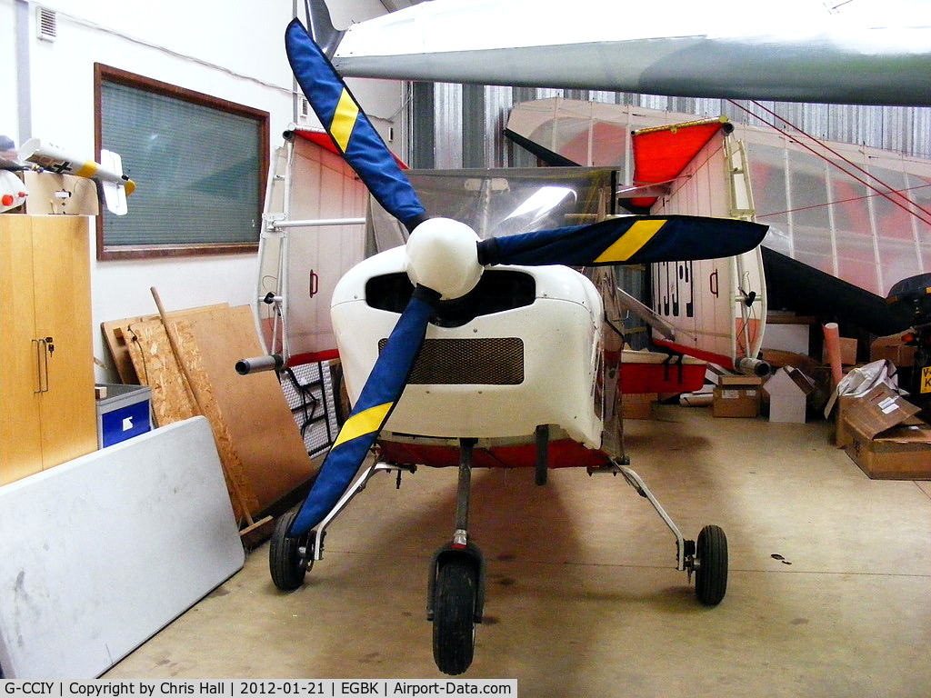 G-CCIY, 2004 Best Off Skyranger 912(2) C/N BMAA/HB/250, inside the Flylight Airsports hangar