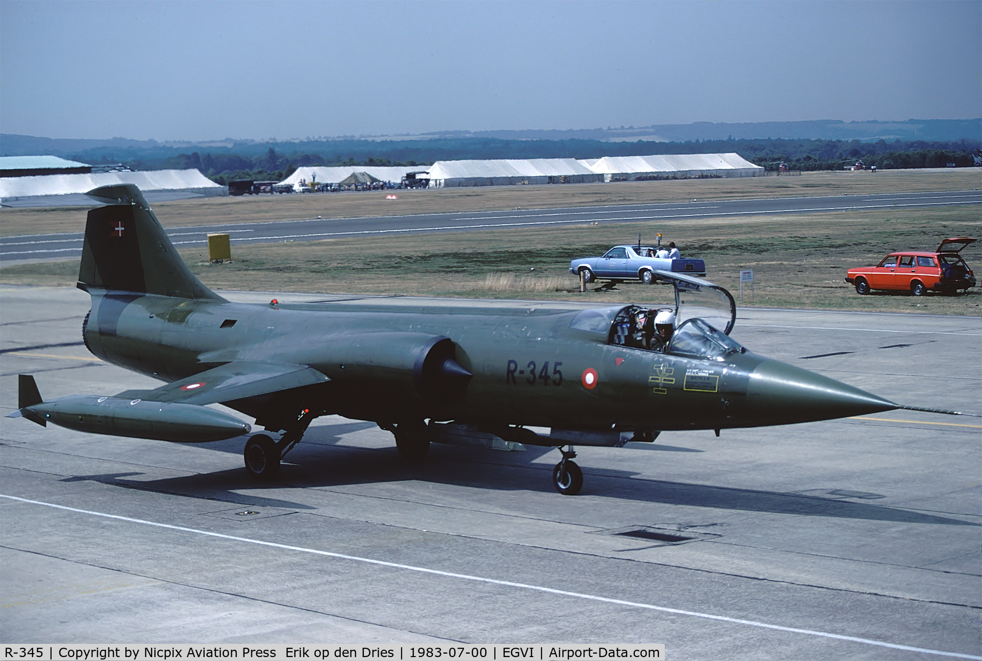 R-345, Lockheed F-104G Starfighter C/N 683D-6044, R-345 attended the RIAT 1983 at RAF Greenham Common.