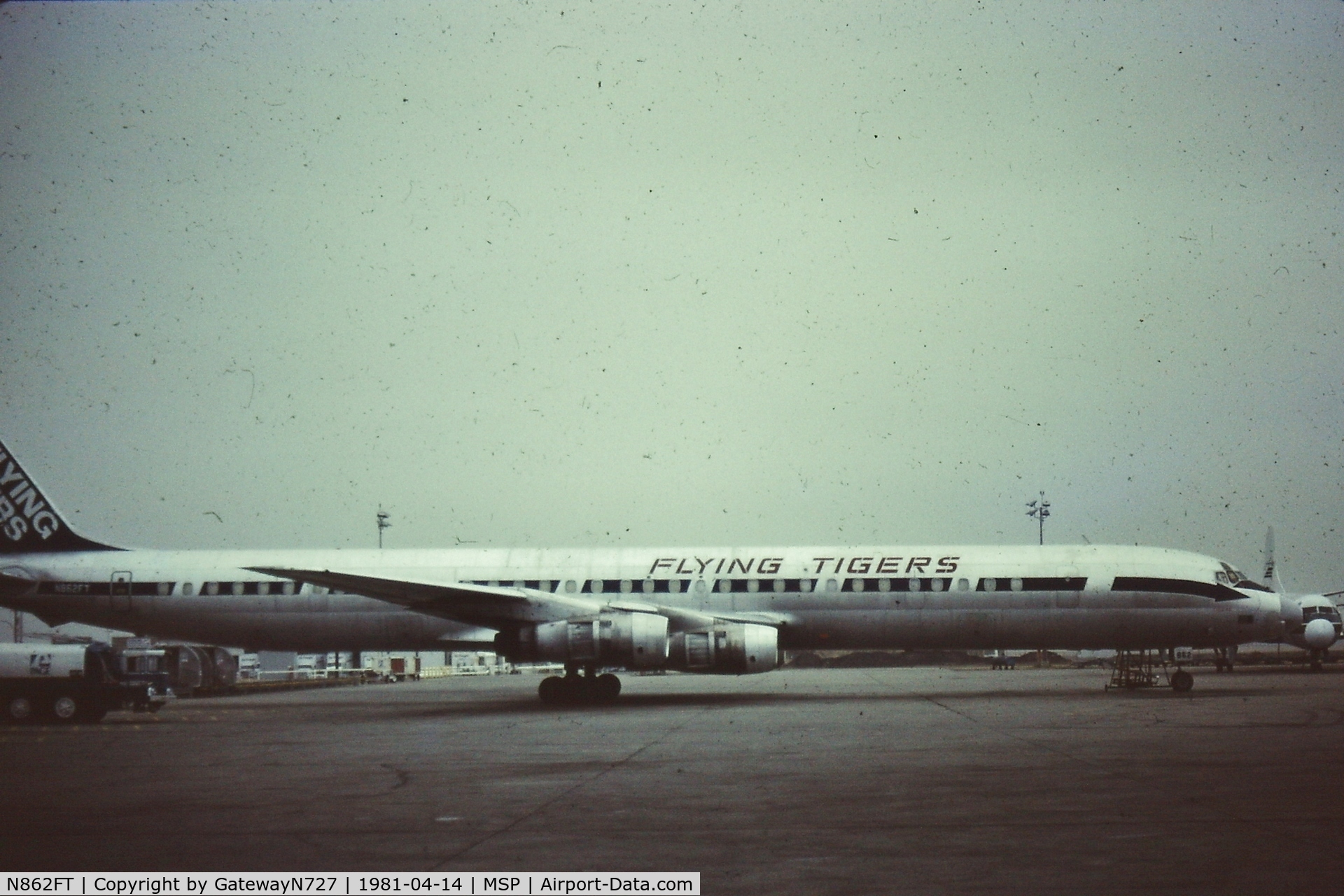 N862FT, 1967 Douglas DC-8-71F C/N 45948, Notice the Electra nose to the front of the DC8. It appears to be Evergreen.