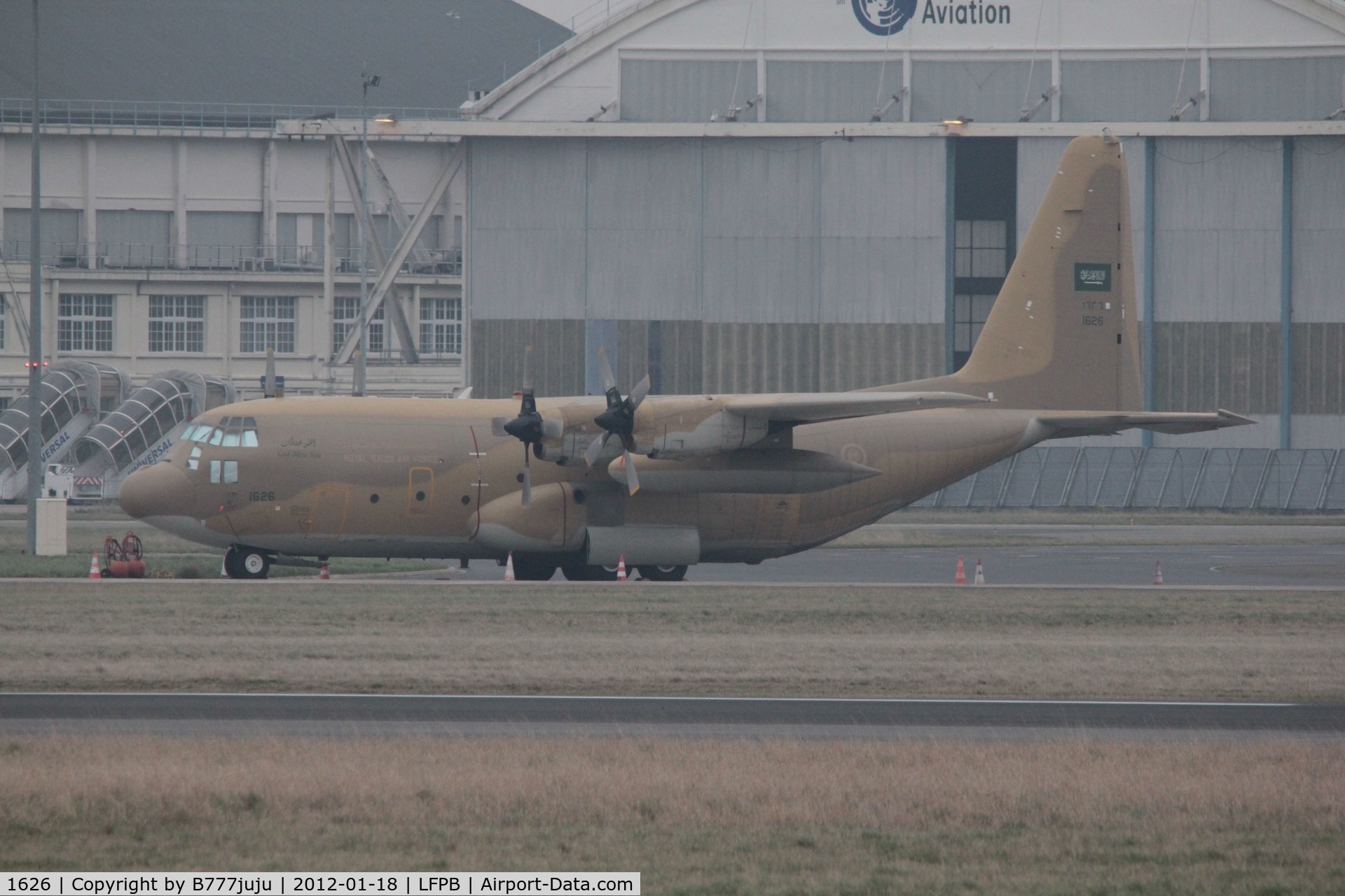 1626, 1988 Lockheed C-130H Hercules C/N 382-5270, on transit at Le Bourget