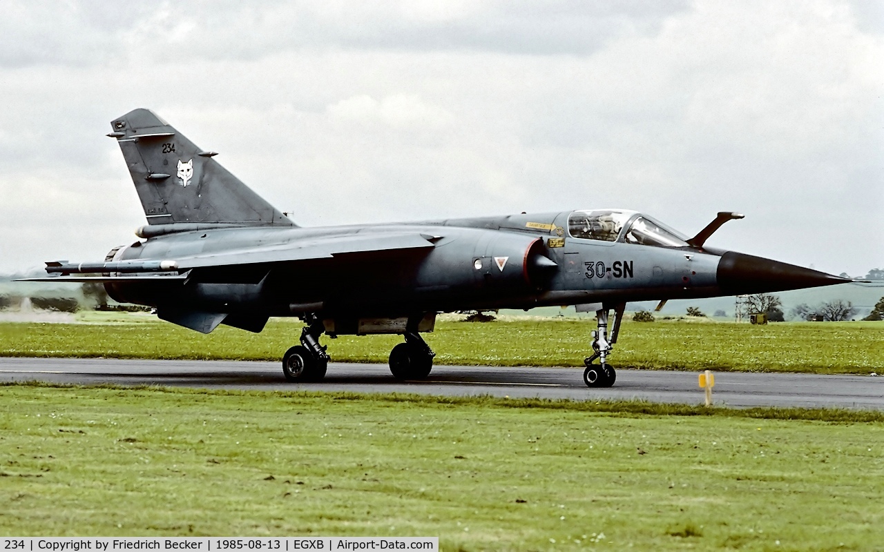 234, Dassault Mirage F.1C C/N 234, taxying to the active
