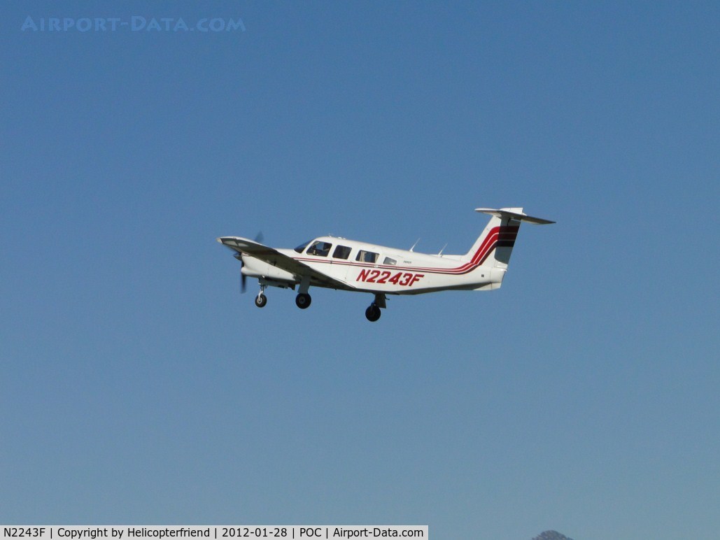 N2243F, 1979 Piper PA-32RT-300T Turbo Lance II C/N 32R-7987071, Airbourne from 26L and climbing out