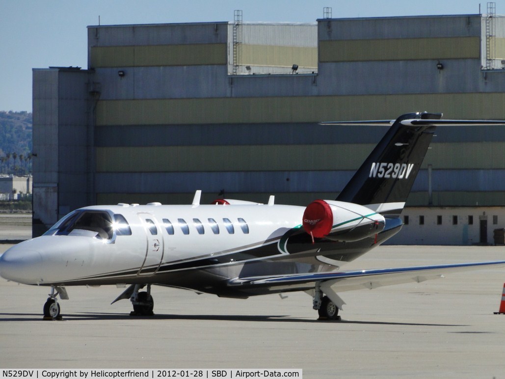 N529DV, 2011 Cessna 525B CitationJet CJ3 C/N 525B0358, Parked to the rear of Million Air