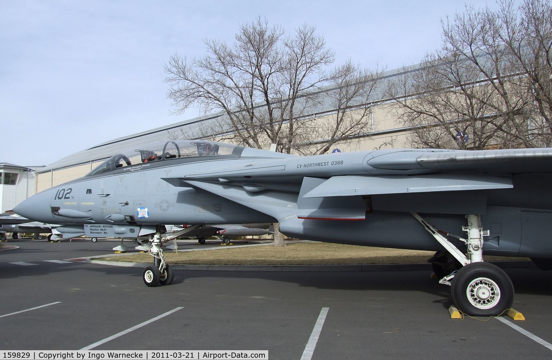 159829, Grumman F-14A Tomcat C/N 189, Grumman F-14A Tomcat at the Wings over the Rockies Air & Space Museum, Denver CO