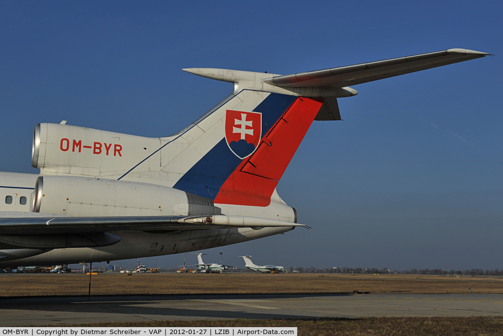 OM-BYR, 1998 Tupolev Tu-154M C/N 98A1012, Slovak Government Tupolev 154