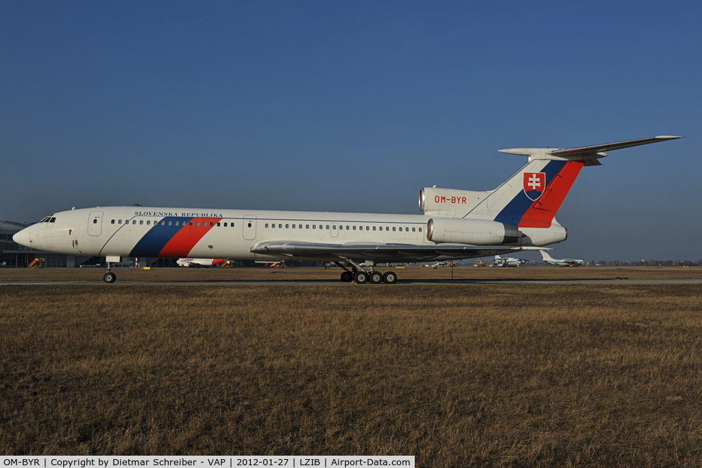 OM-BYR, 1998 Tupolev Tu-154M C/N 98A1012, Slovak Government Tupolev 154