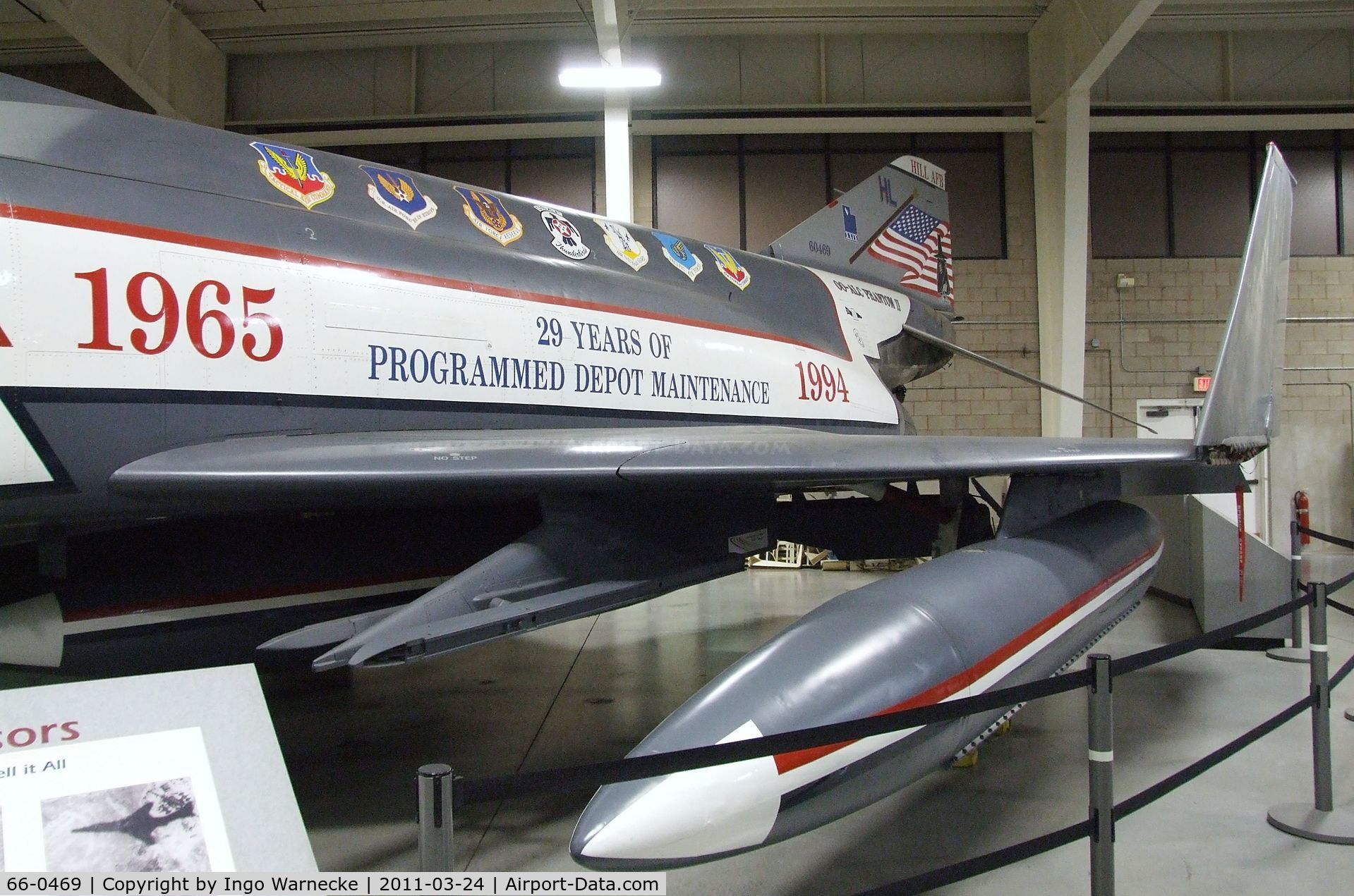 66-0469, 1966 McDonnell RF-4C Phantom II C/N 2632, McDonnell Douglas RF-4C Phantom II at the Hill Aerospace Museum, Roy UT