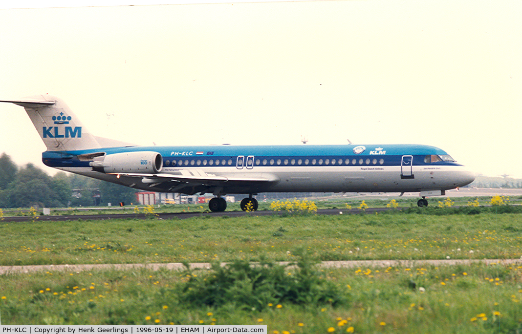 PH-KLC, 1989 Fokker 100 (F-28-0100) C/N 11268, KLM