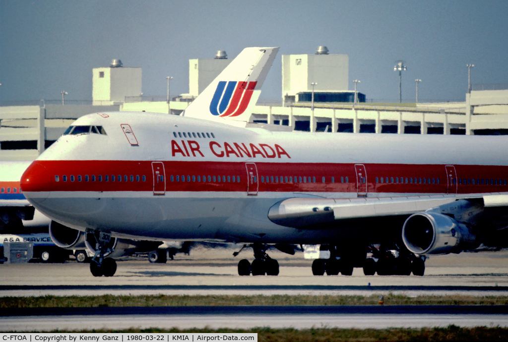 C-FTOA, 1971 Boeing 747-133 C/N 20013, Air Canada 747-133