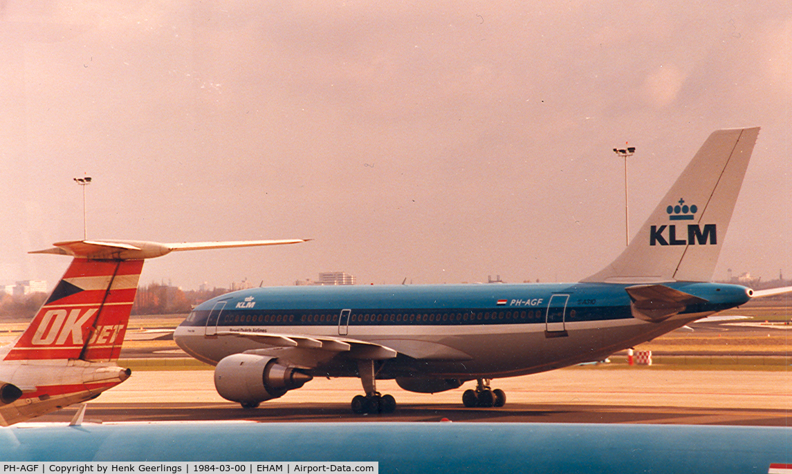 PH-AGF, 1984 Airbus A310-203 C/N 297, KLM