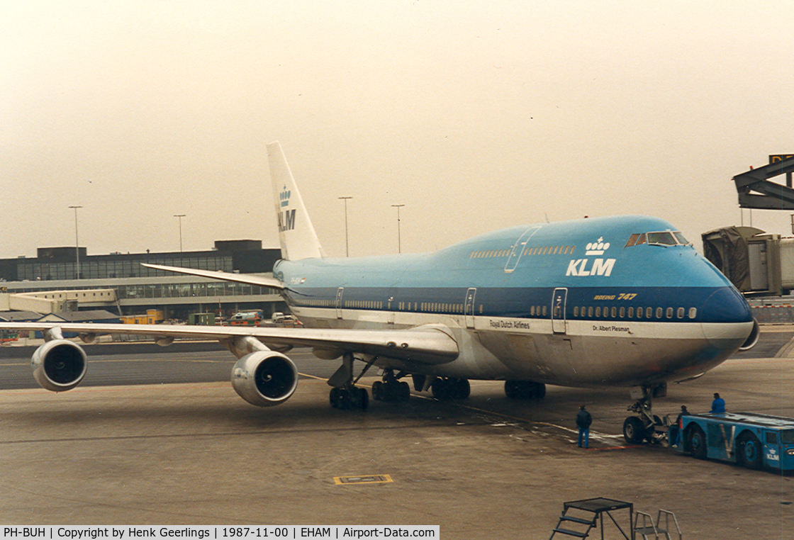PH-BUH, 1975 Boeing 747-206B C/N 21110, KLM , B747 - 206B SUD