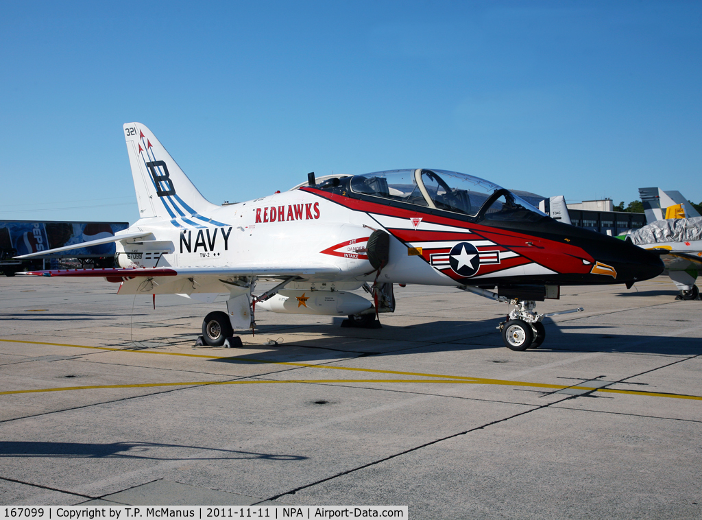 167099, Boeing T-45C Goshawk C/N C131, Displaying the markings of TW-2 parked on the ramp at NPA