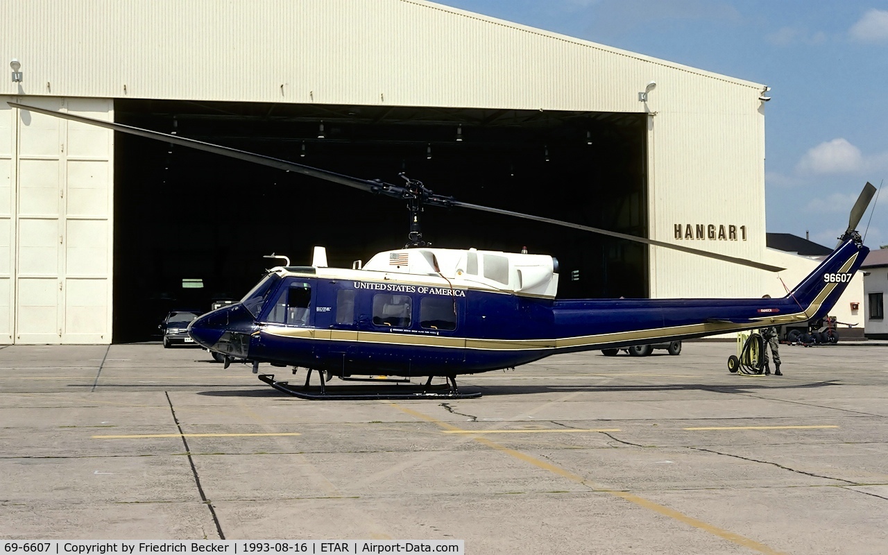 69-6607, 1969 Bell UH-1N Iroquois C/N 31013, last call of the 58th MAS