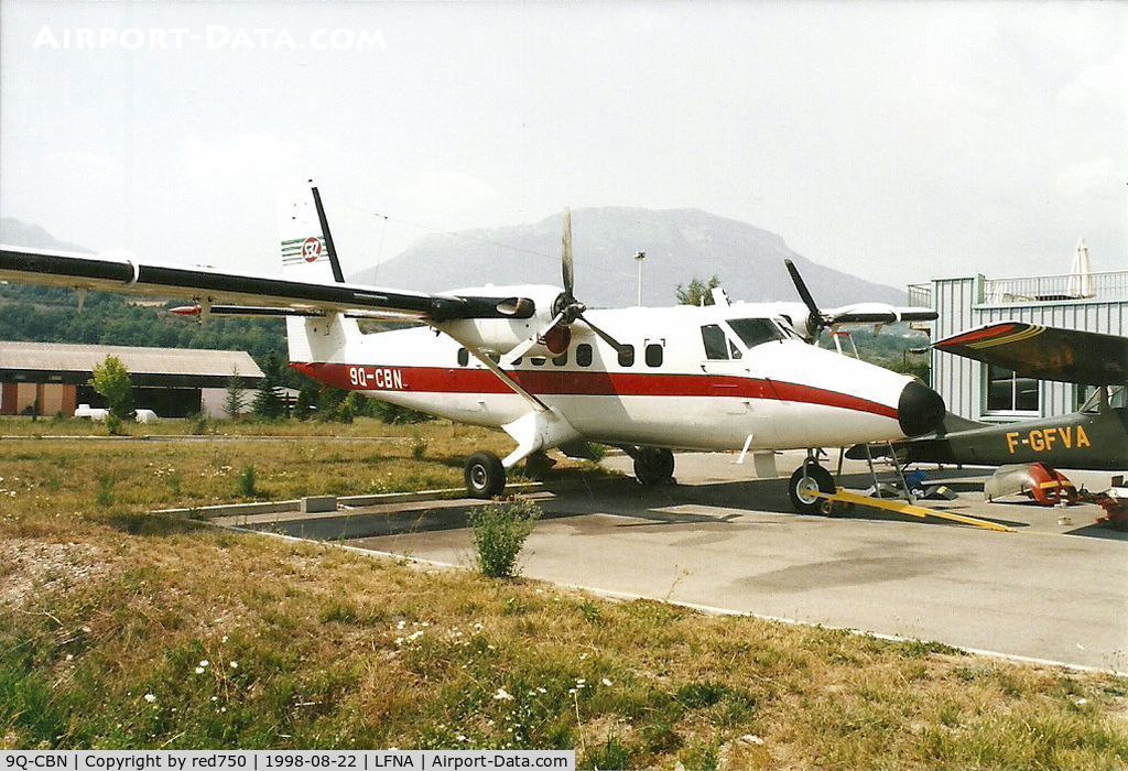 9Q-CBN, 1977 De Havilland Canada DHC-6-300 Twin Otter C/N 513, Photograph by Edwin van Opstal with permission. Scanned from a color print.
