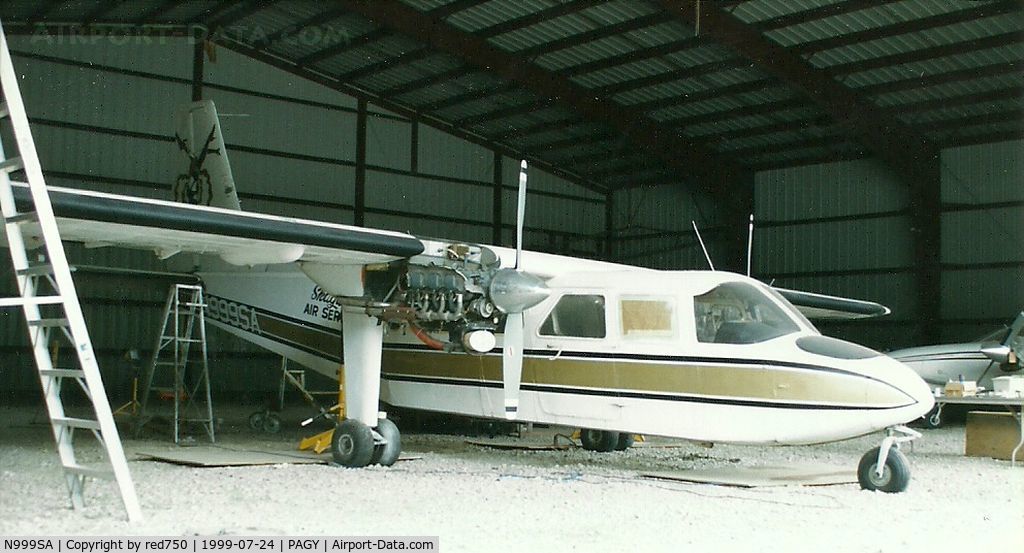 N999SA, 1989 Britten-Norman BN-2A-28 Islander C/N 897, Photograph by Edwin van Opstal with permission. Scanned from a color print.