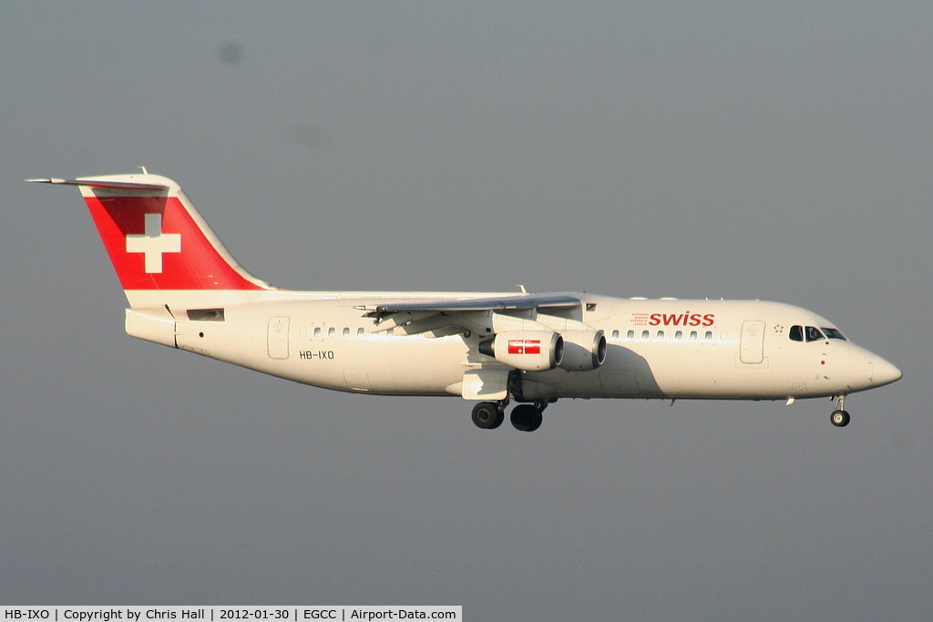 HB-IXO, 1996 British Aerospace Avro 146-RJ100 C/N E3284, Swiss European Airlines