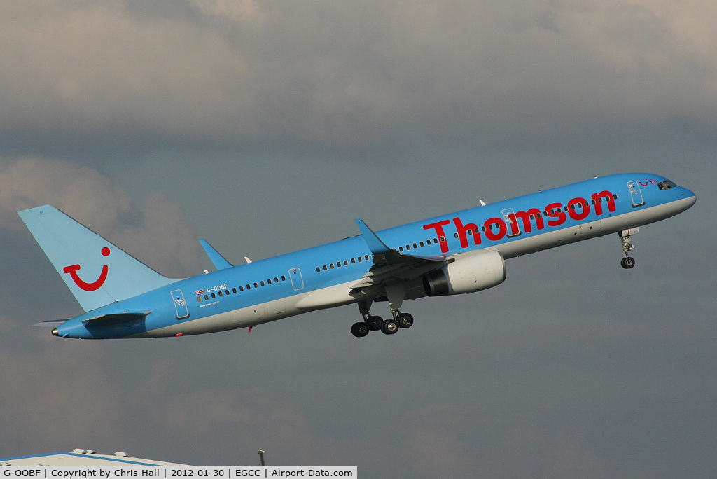 G-OOBF, 2004 Boeing 757-28A C/N 33101, Operated by Thomson for TCS & Starquest Expedition, this VIP-configured B757 seats 78 passengers in plush VIP-style leather seating