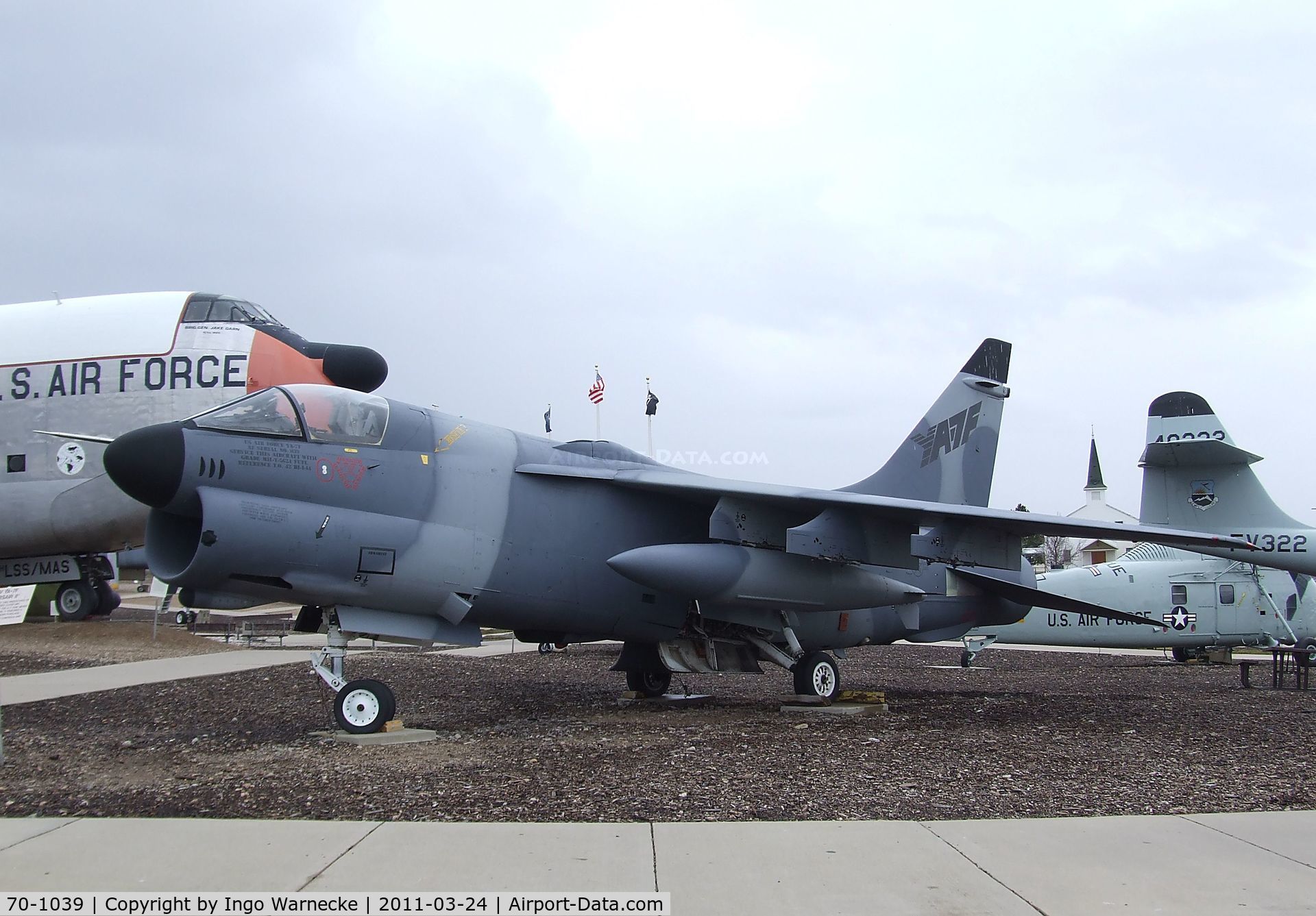 70-1039, LTV YA-7F Corsair II C/N D-185, LTV YA-7F Corsair II - also known as 