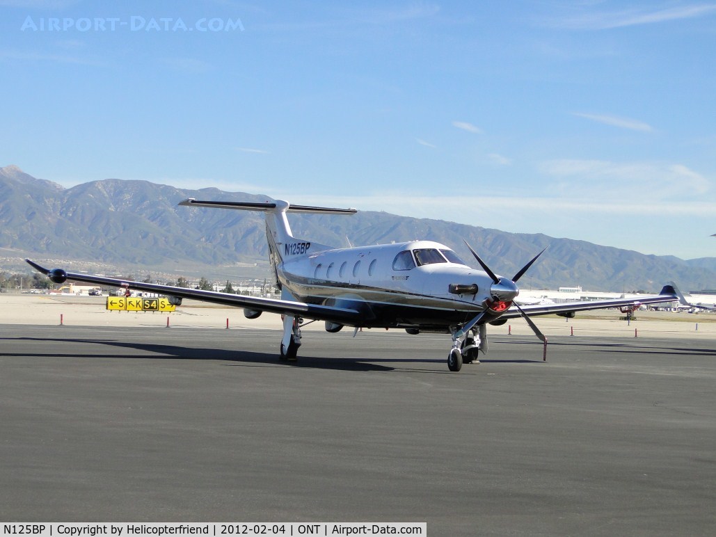 N125BP, 2008 Pilatus PC-12/47E C/N 1012, Parked on the south side