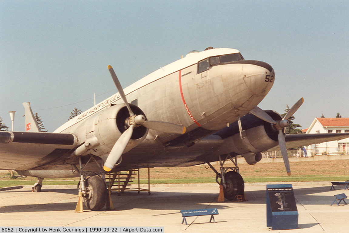 6052, 1943 Douglas C-47A Skytrain C/N 13877, THK Aviation Museum - Istanbul 1990