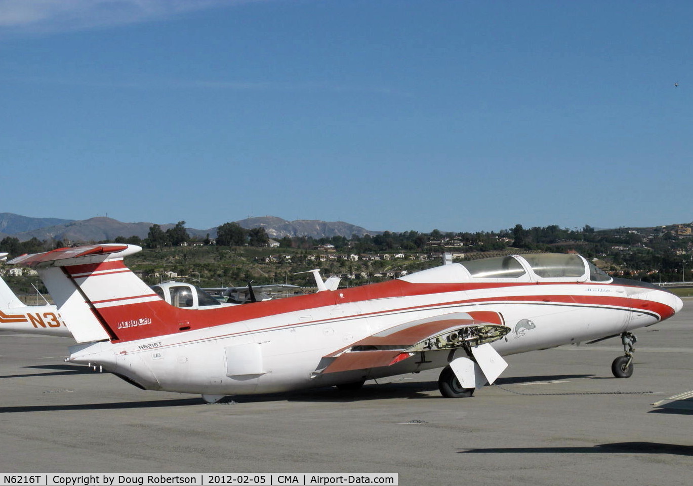N6216T, 1967 Aero L-29 DELFIN C/N 1419, 1967 Aerovodochody L-29 DELFIN, one Motorlet M-701C Turbojet 1,960 lb st. NATO code name: MAYA, wings off