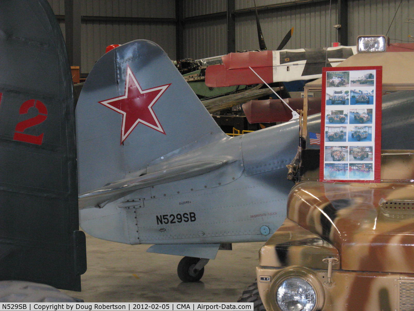 N529SB, 1945 Yakovlev Yak-3M C/N 0470104, 1945 Yakovlev YAK-3M, Klimov VK-105PF-2 V-12 1,300 Hp. Note: This is a replica with aluminum vice original wood wings. Experimental class.