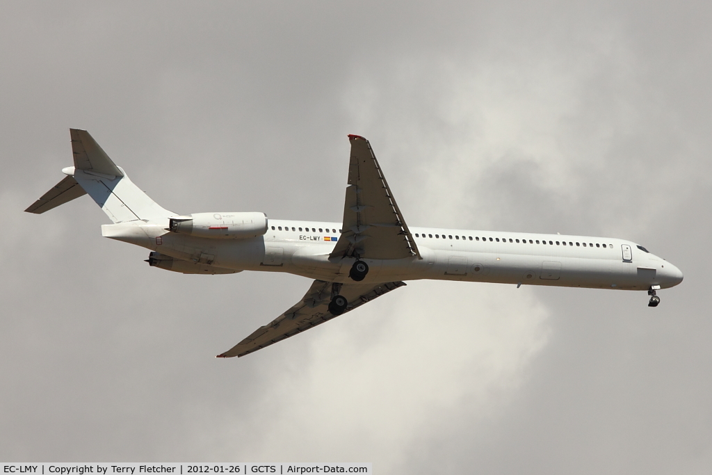 EC-LMY, 1988 McDonnell Douglas MD-83 (DC-9-83) C/N 49620, Operating a flight with Privelidge flight number at Tenerife South