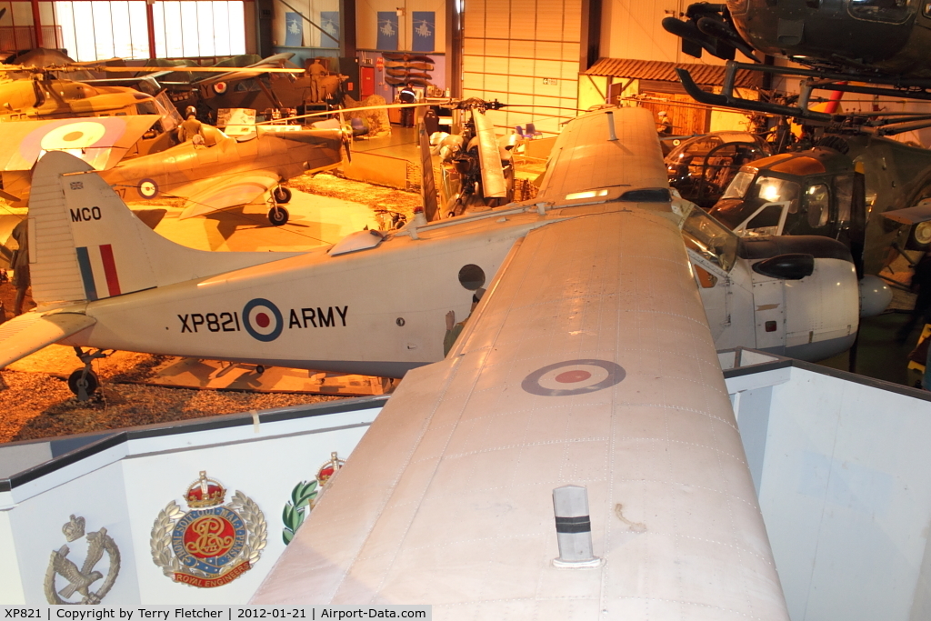 XP821, De Havilland Canada DHC-2 Beaver AL.1 C/N 1484, De Havilland Canada Beaver AL1, c/n: 1484 at Army Flying Museum at Middle Wallop