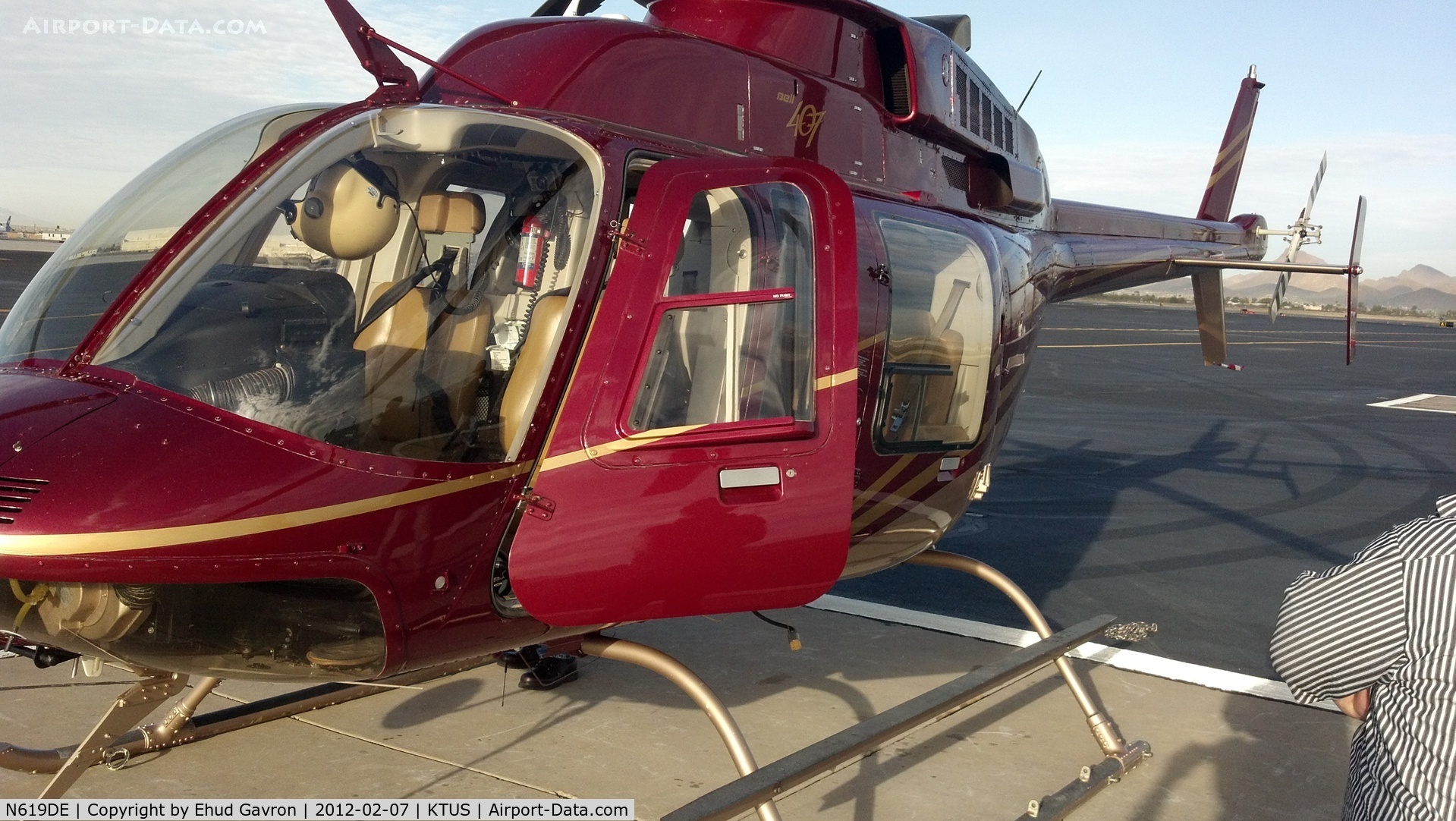 N619DE, 2000 Bell 407 C/N 53410, N619DE, DoD's 407, stopping in Tucson prior to doing powerline inspections