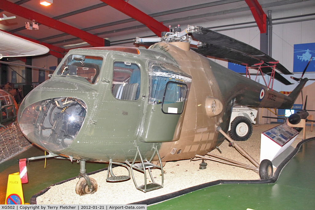 XG502, Bristol 171 Sycamore HR.14 C/N 13247, Bristol 171 Sycamore HR.14, c/n: 13247 preserved at Army Flying Museum , Middle Wallop