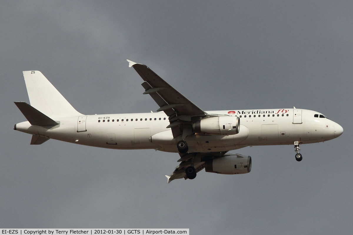 EI-EZS, 2008 Airbus A320-232 C/N 1823, Meridiana's 2008 Airbus A-320-232, c/n: 1823 (ex Jetblue and Blue Wings)